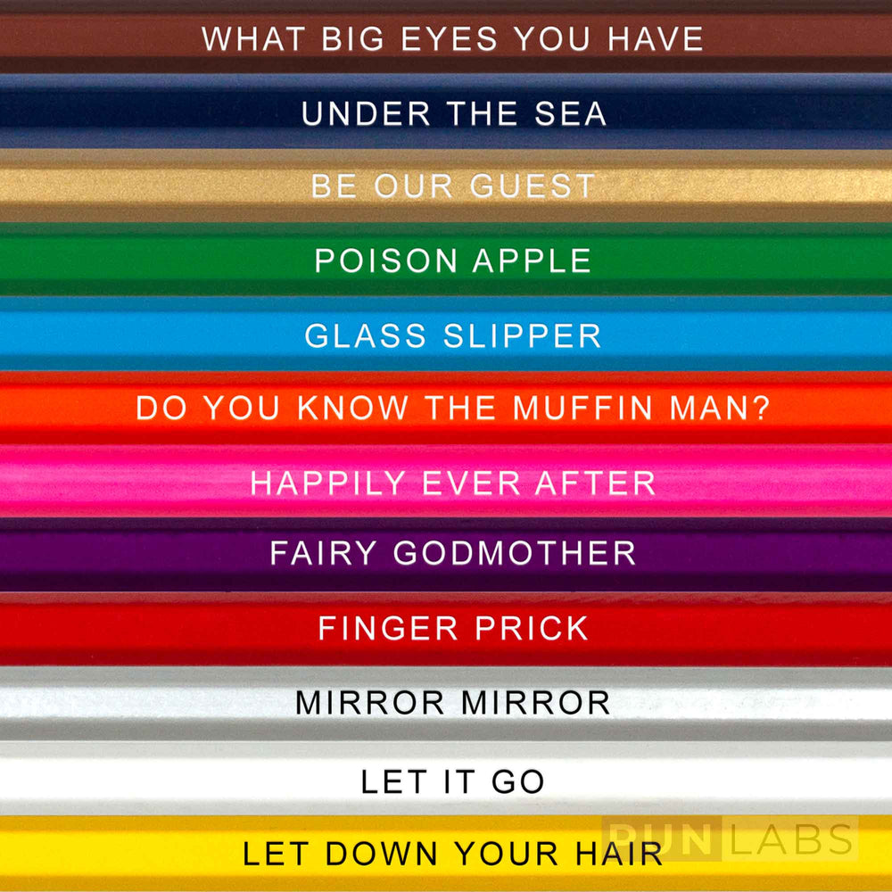 Up Close Fairy Tale Colored Pencils Set With Color Names