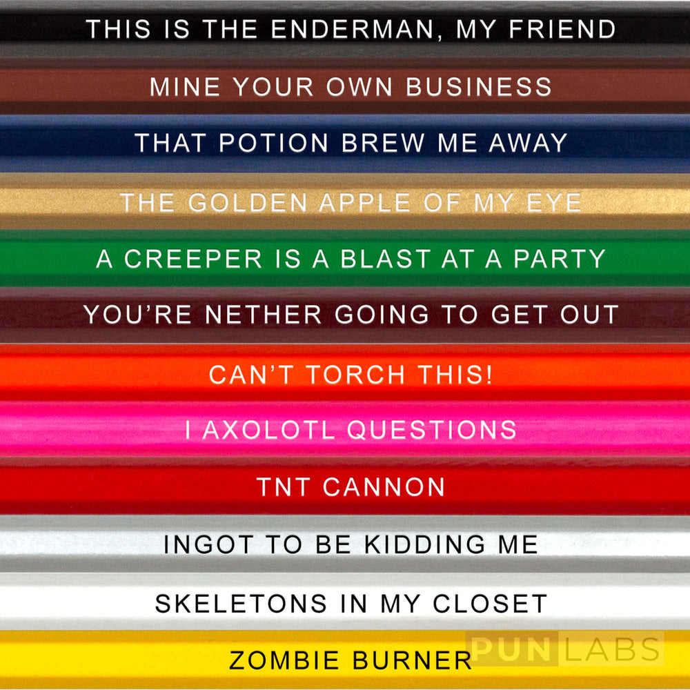 Up Close Color Names Set for Fans of Minecraft