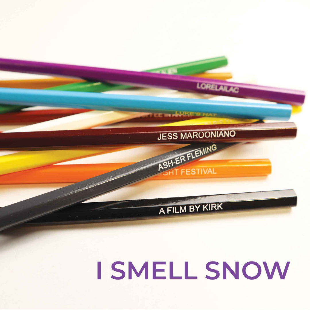 Oy With The Colors Already! Colored Pencil Pile Featuring Color Names