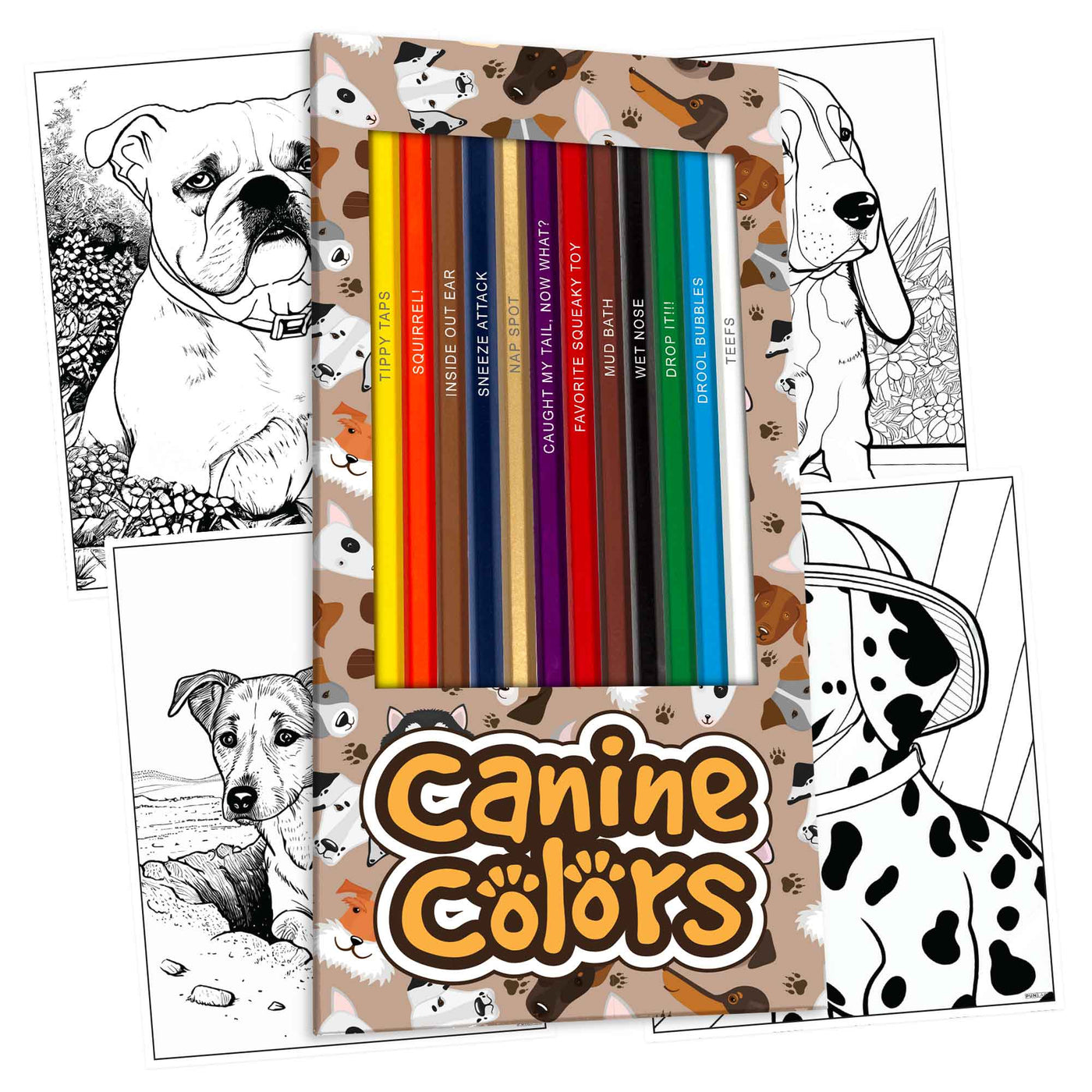 Canine Colors Colored Pencils & Coloring Pages