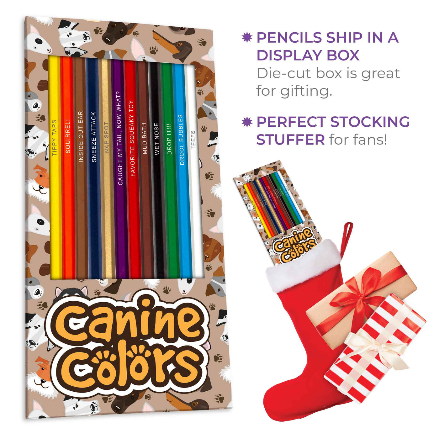 Canine Colors color pencil set for dog lovers, great gift idea
