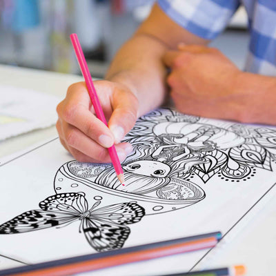 Coloring in fairy tale coloring pages
