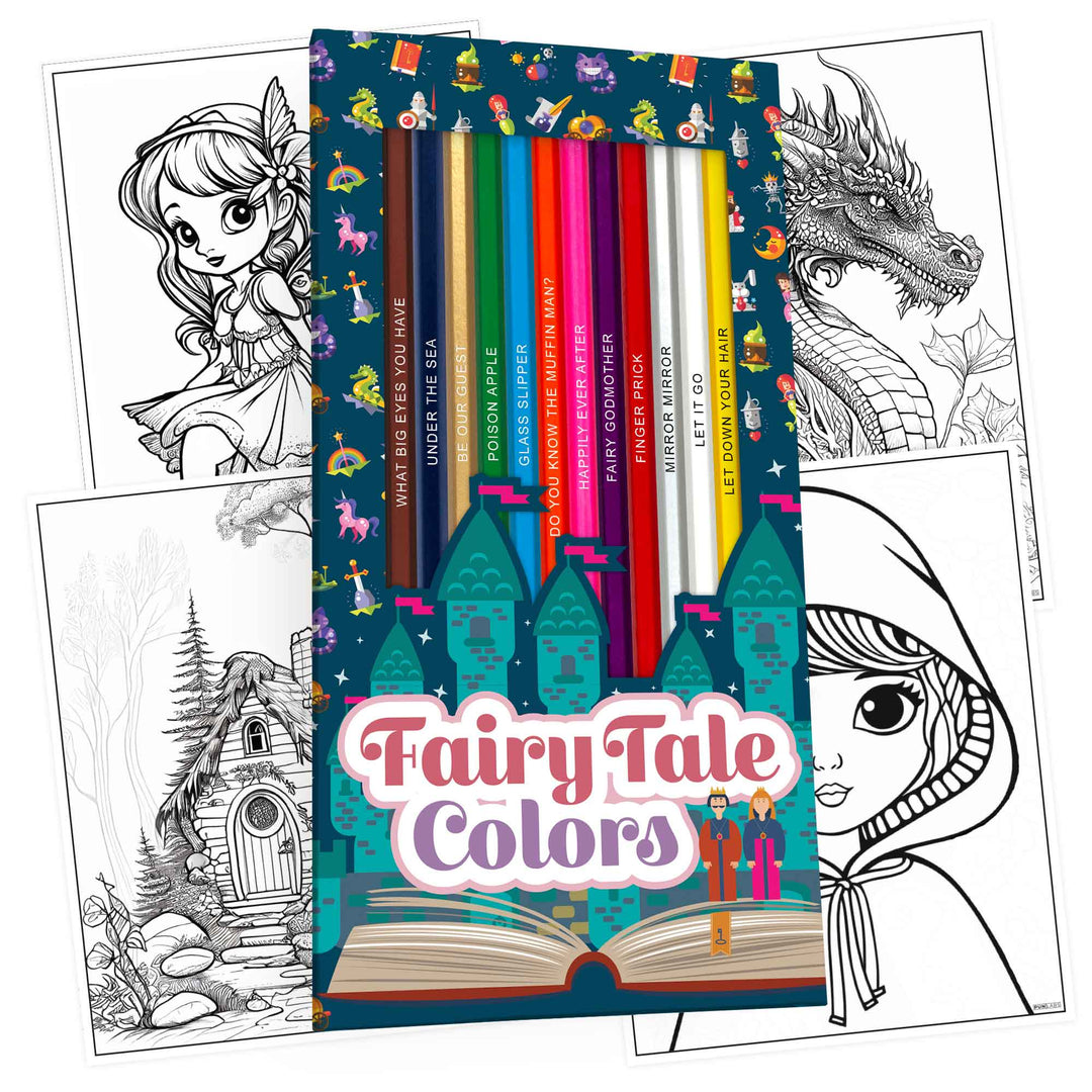 Fairy Tale Inspired Colored Pencils & Coloring Pages - 'Fairy Tale Colors'  – Pop Colors