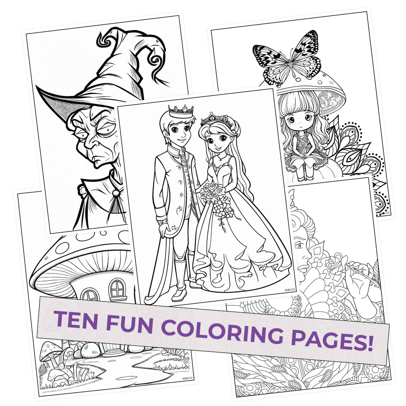 Fairy tale coloring pages