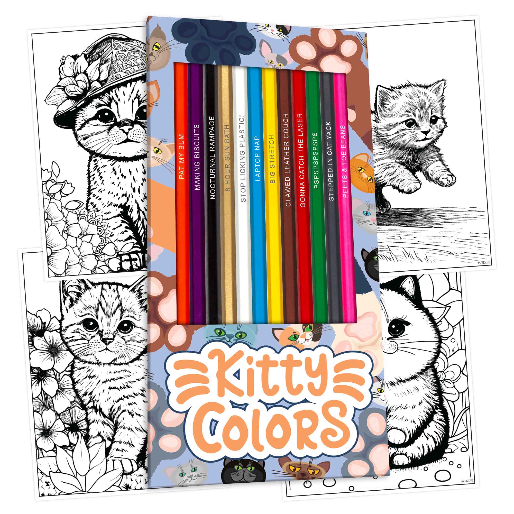 Colorforms Kitty Kitty Colors Colored Pencils & Coloring Pages – Pop Colors