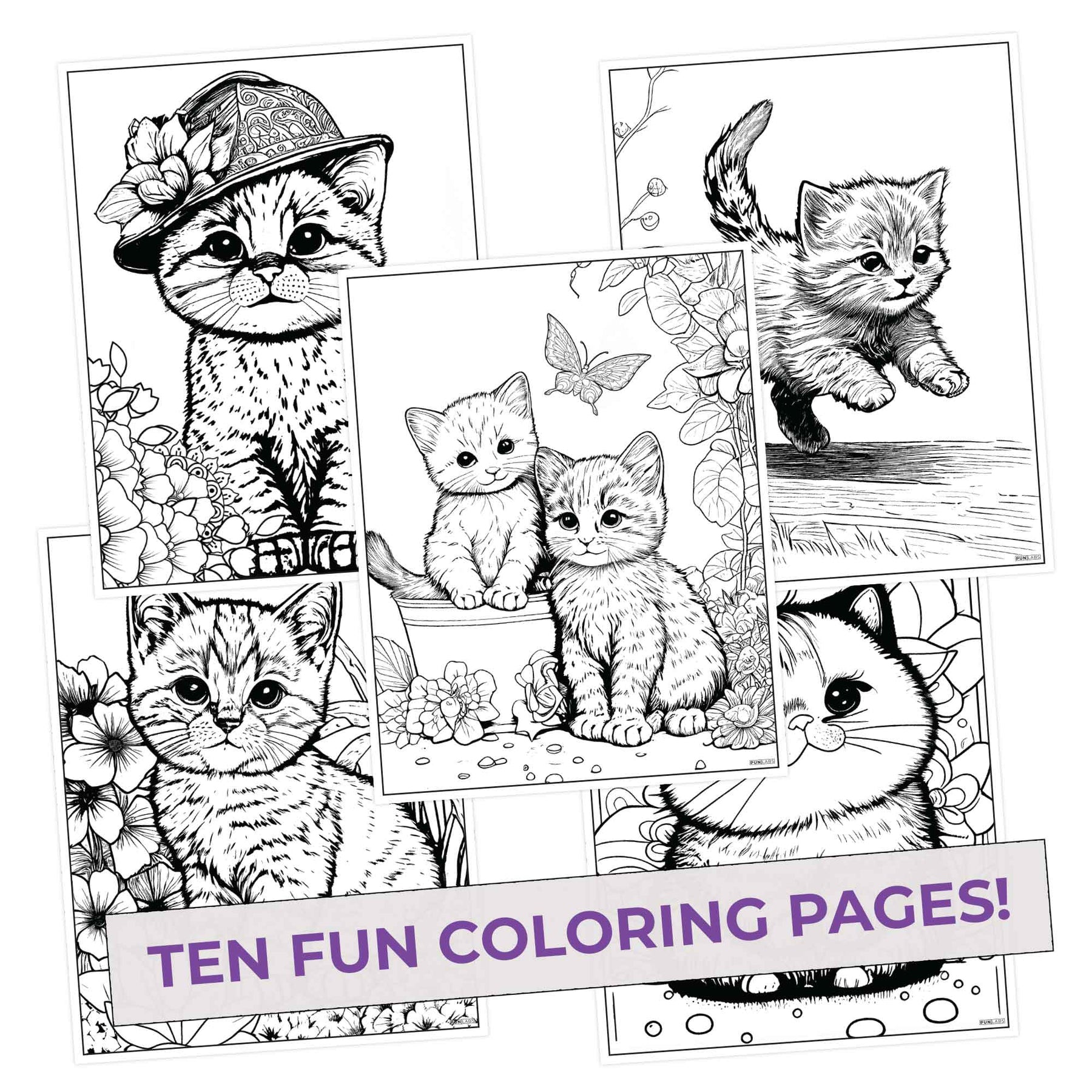 Colorforms Kitty Cat Coloring Pages - Kitty Colors – Pop Colors