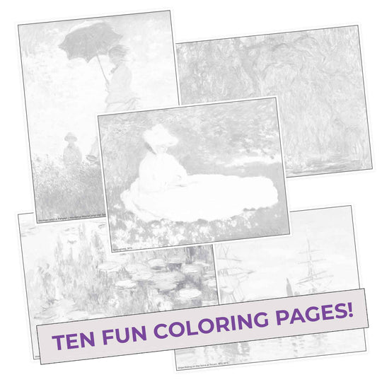 Monet coloring pages