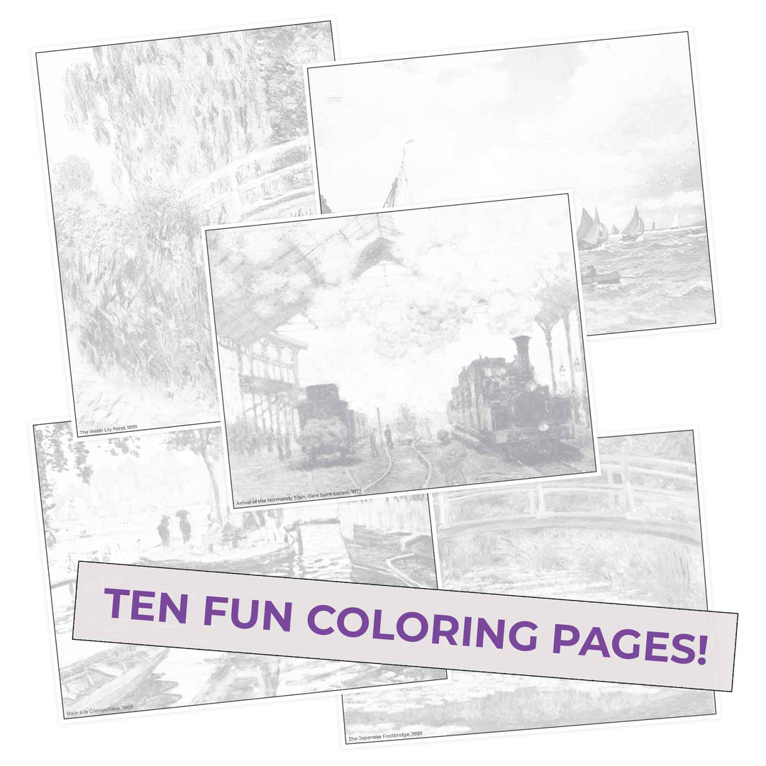 Monet coloring pages