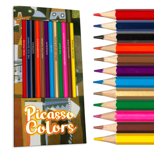 Picasso themed colored pencils