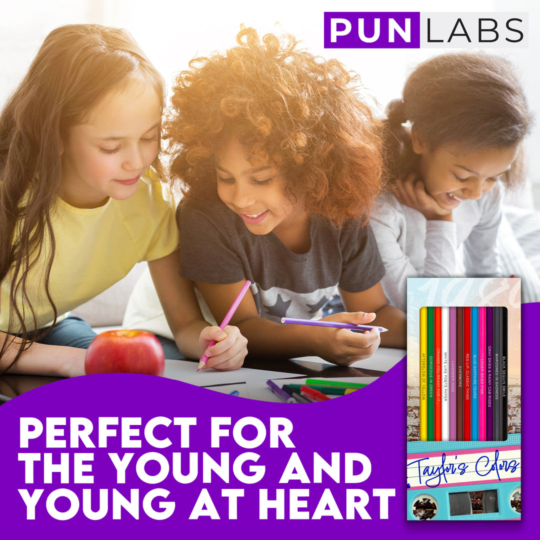 Taylor's Colors Colored Pencil Set for Fans of Taylor Swift