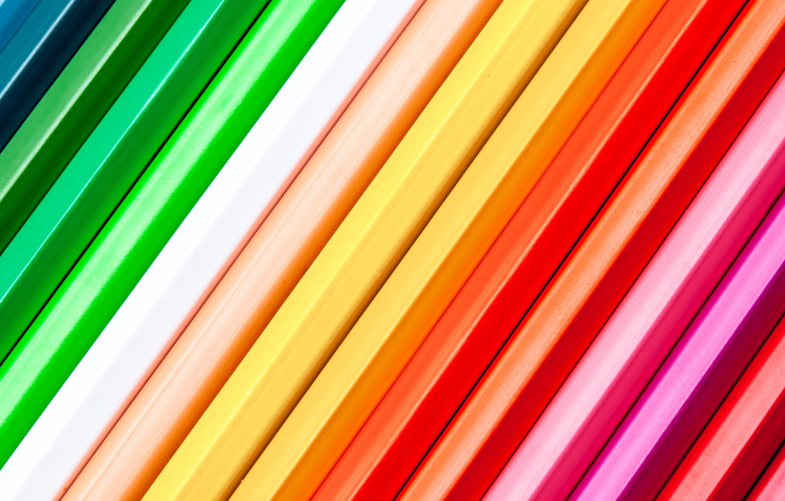 Colored pencils in different colors