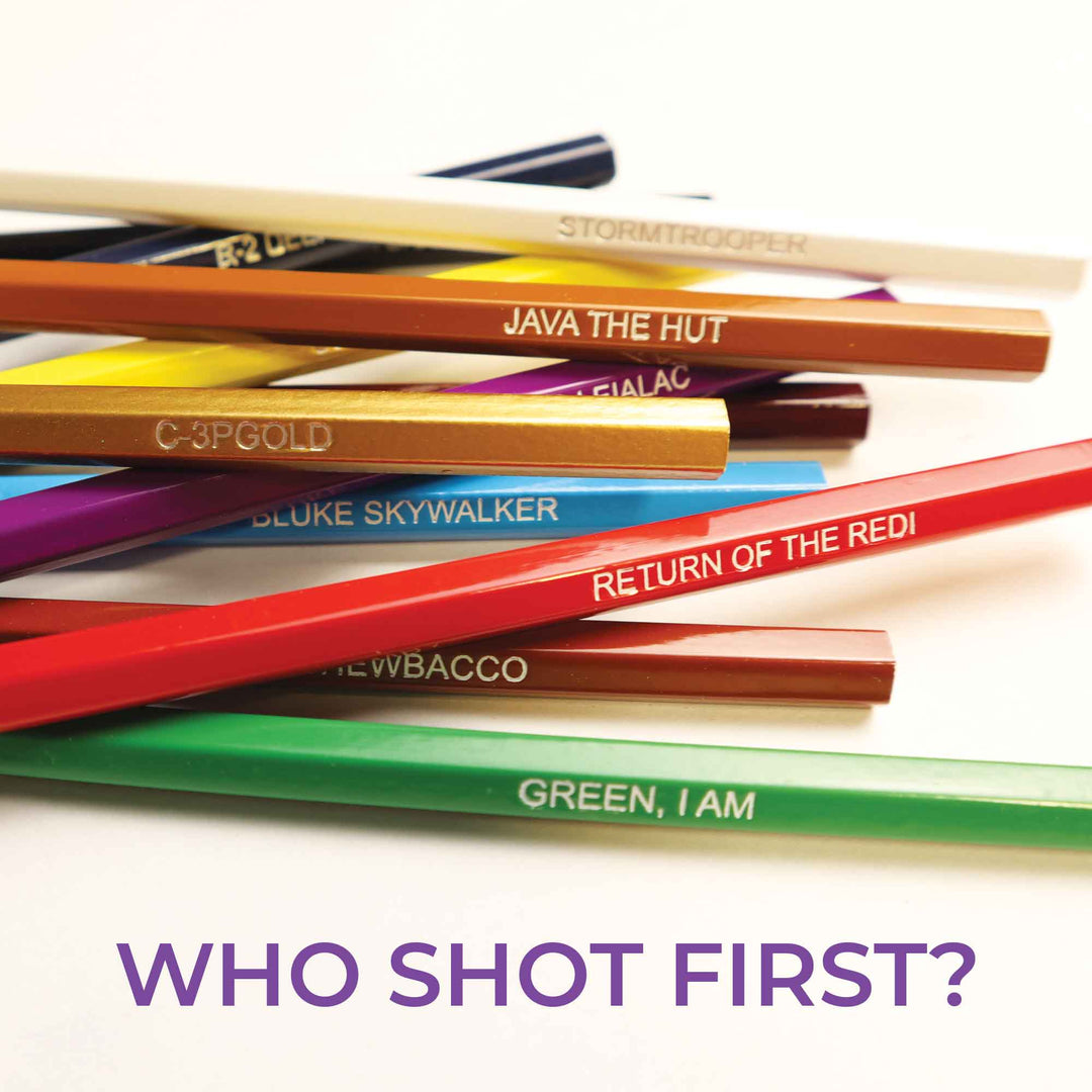 Close up of Pencil Colors and Names in a Pile.