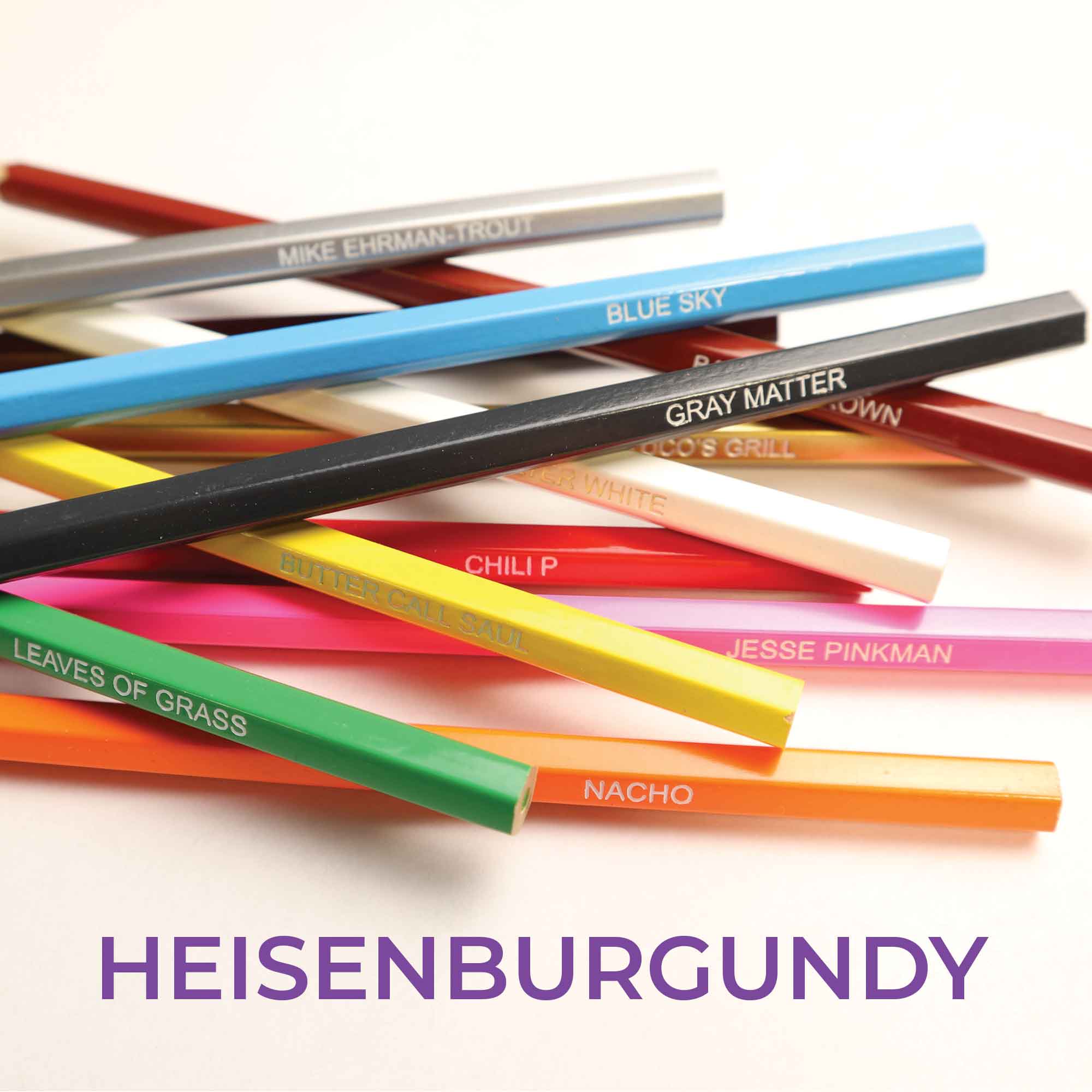Breaking Bad Inspired Colored Pencil Gift Set Coloring Bad
