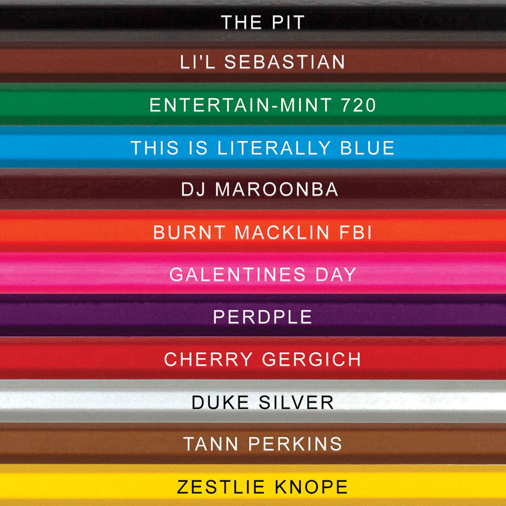 Close up of Color Names, Colors and Recreation Colored Pencils for Fans of Parks & Recreation