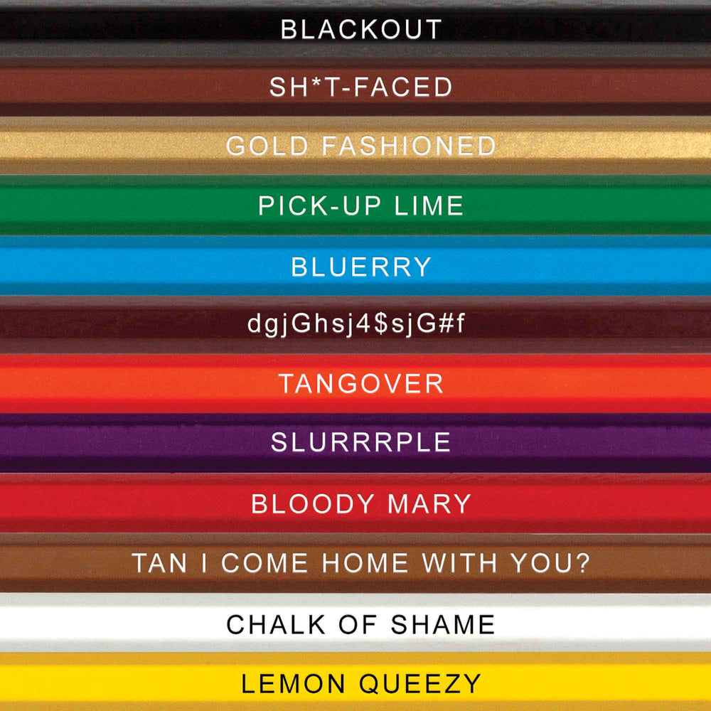 Up Close Drunk Colors Colored Pencil Names