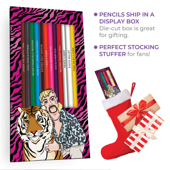 Exotic Colors Colored Pencil Box, Perfect Stocking Stuffer