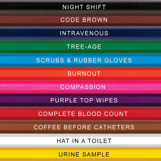 Close Up Nurse Colors Colored Pencil Names