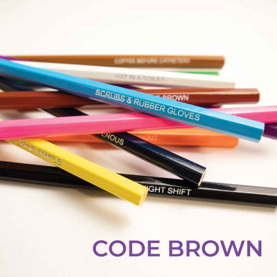 Nurse Colors Colored Pencils Pile Featuring Color Names