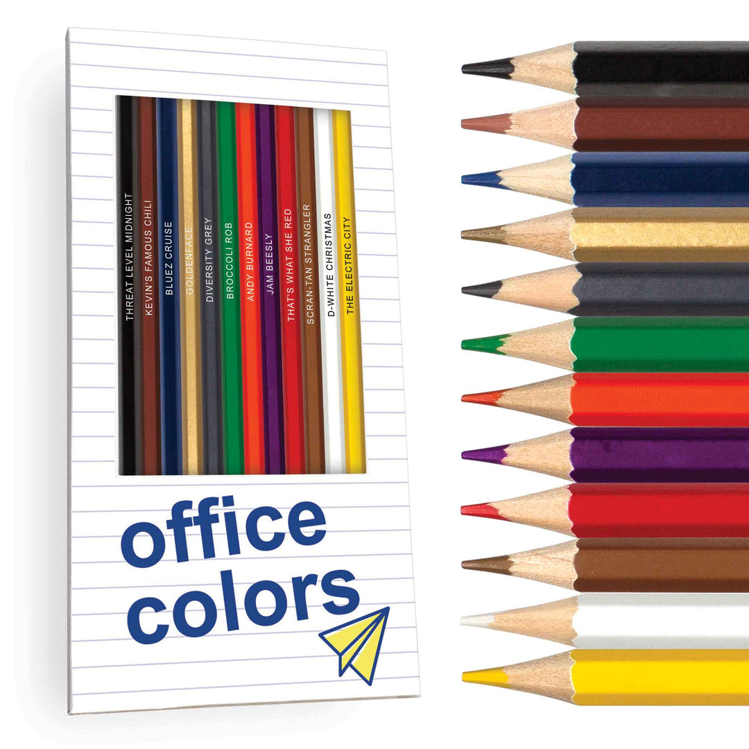 Office Colors Colored Pencils for Fans of The Office Box and Pencils
