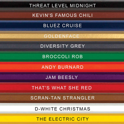 Close Up of Office Colors Colored Pencil Names for Fans of The Office