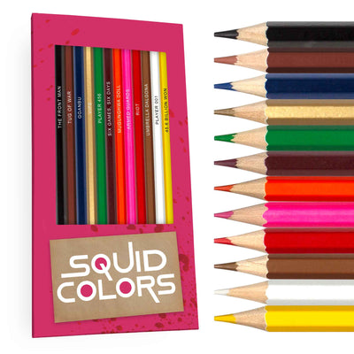 Squid Game inspired colored pencil set gift