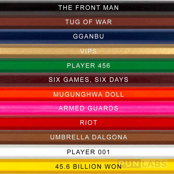 Squid Game Inspired Colored Pencil Gift Set - 'Squid Colors' – Pop Colors