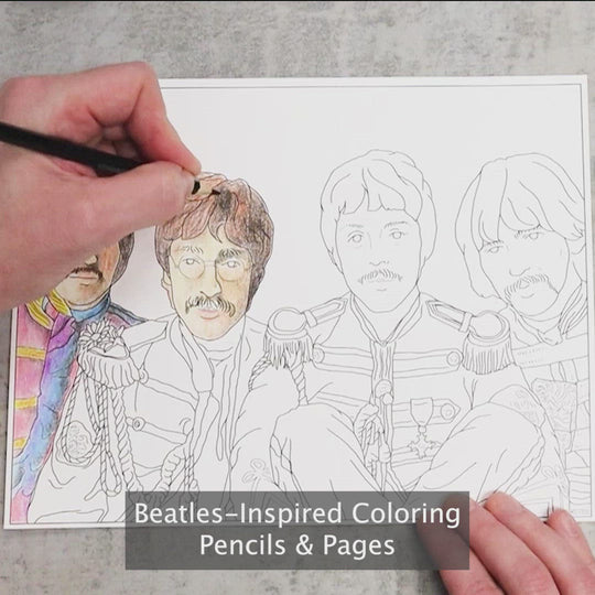The Colours Colored Pencils & Coloring Pages for Fans of The Beatles